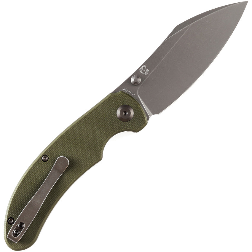 Nesstreet Linerlock Olive G10 - KT1039A3