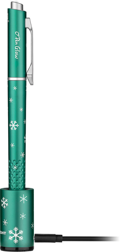 O-Pen Glow Snowflake Green - OLTOPENGLOWSG