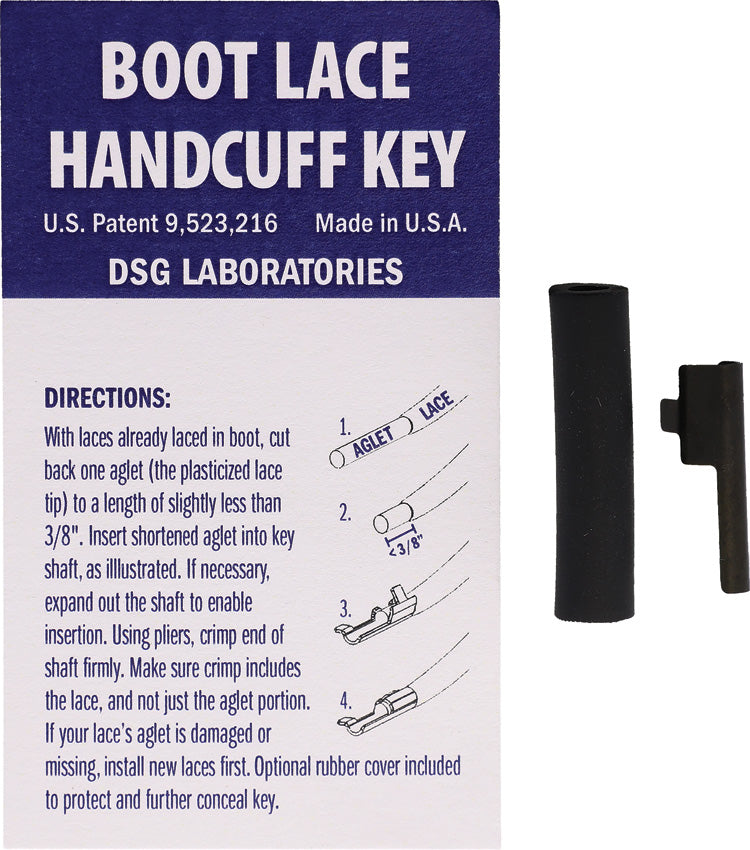 Boot Lace Covert Handcuff Key - SHOUHK5