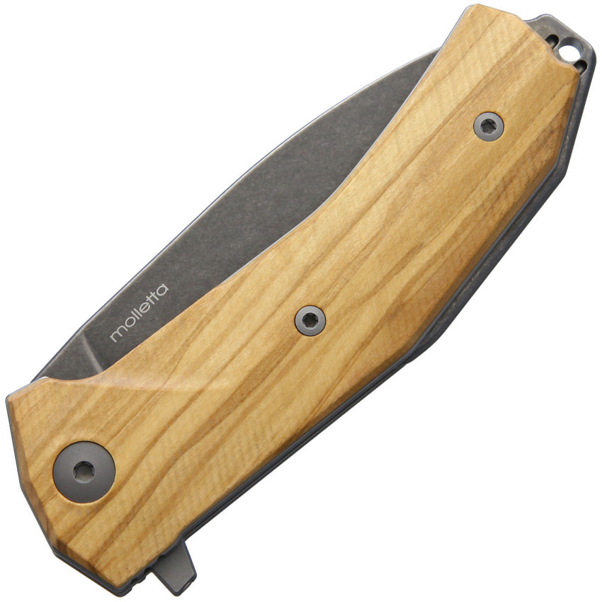 KUR Linerlock Olive Wood - LSTKURBUL