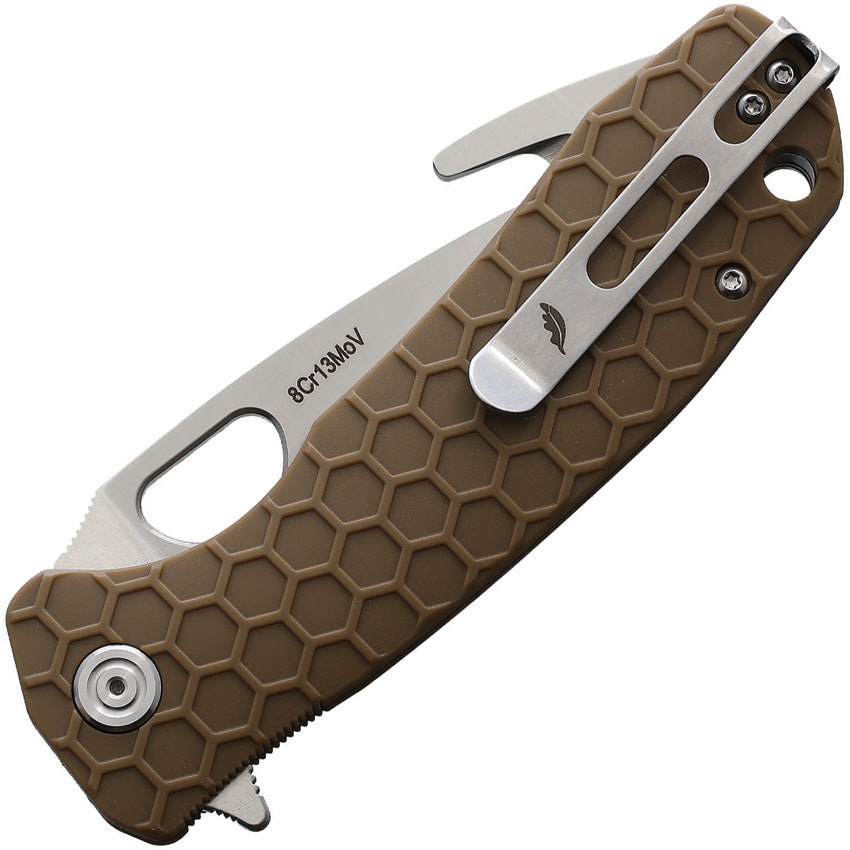 Large Hook Linerlock Tan - HB1252