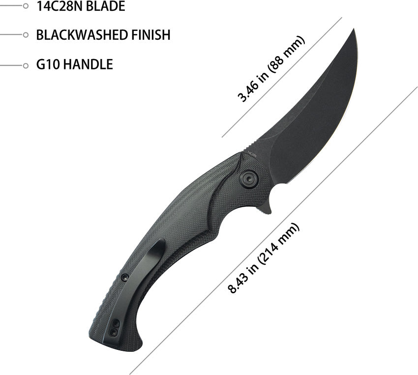 Scimitar Linerlock Black - KUB173L