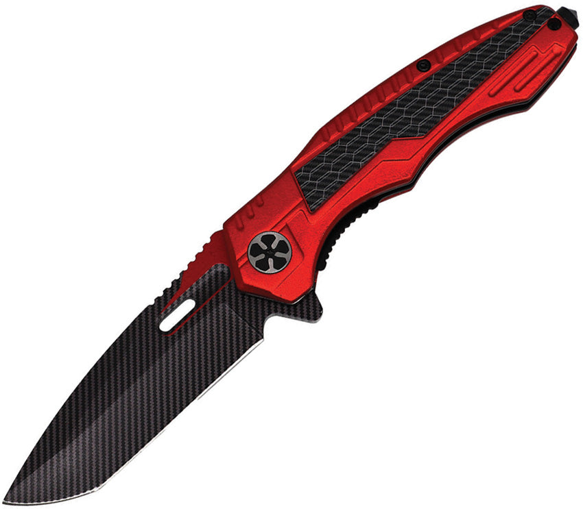 Linerlock A/O Red/CF - EE10A135RD
