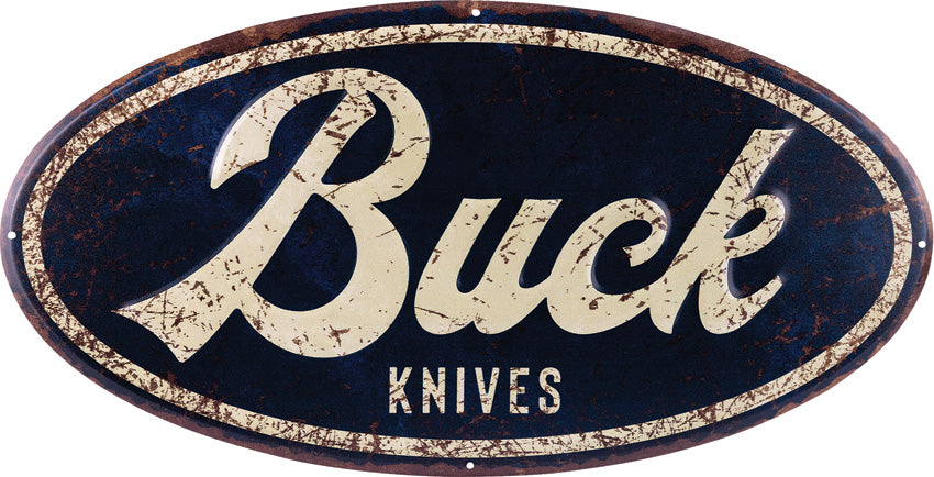 Oval Tin Tacker Sign - BU95306