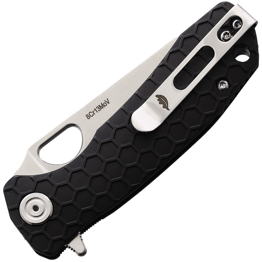 Small Leaf Linerlock Black - HB1308