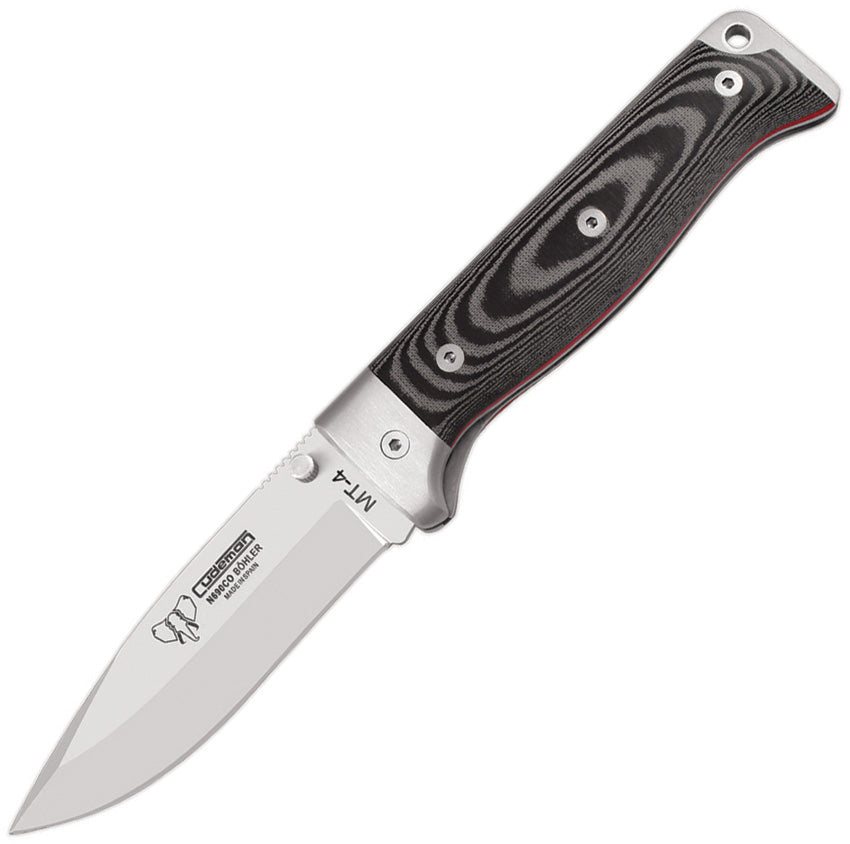 MT4 Lockback Black Micarta - CUD384M