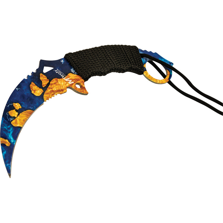 Karambit Fixed Blade Blue - MT2076BY