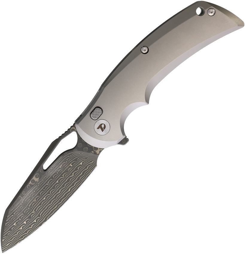 Button Lock Ti/Damascus - DTK3503D