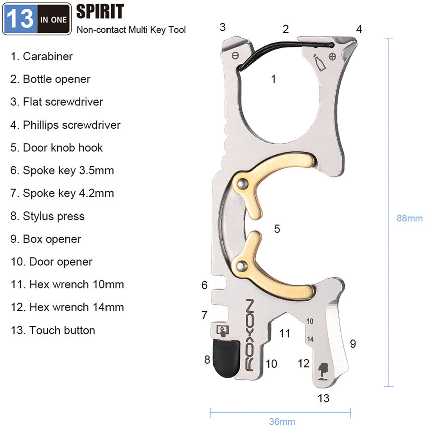 Spirit 13 in 1 Carabiner - RXS705