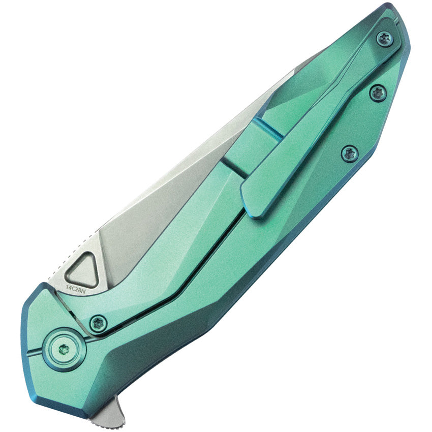 Nova Framelock Green Titanium - KUB235H