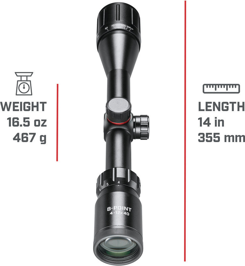 8 Point 4-12x40mm Scope - SIM8P41240