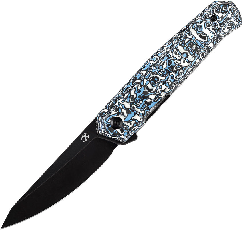 Integra Framelock Blue/Wht CF - K1042B2