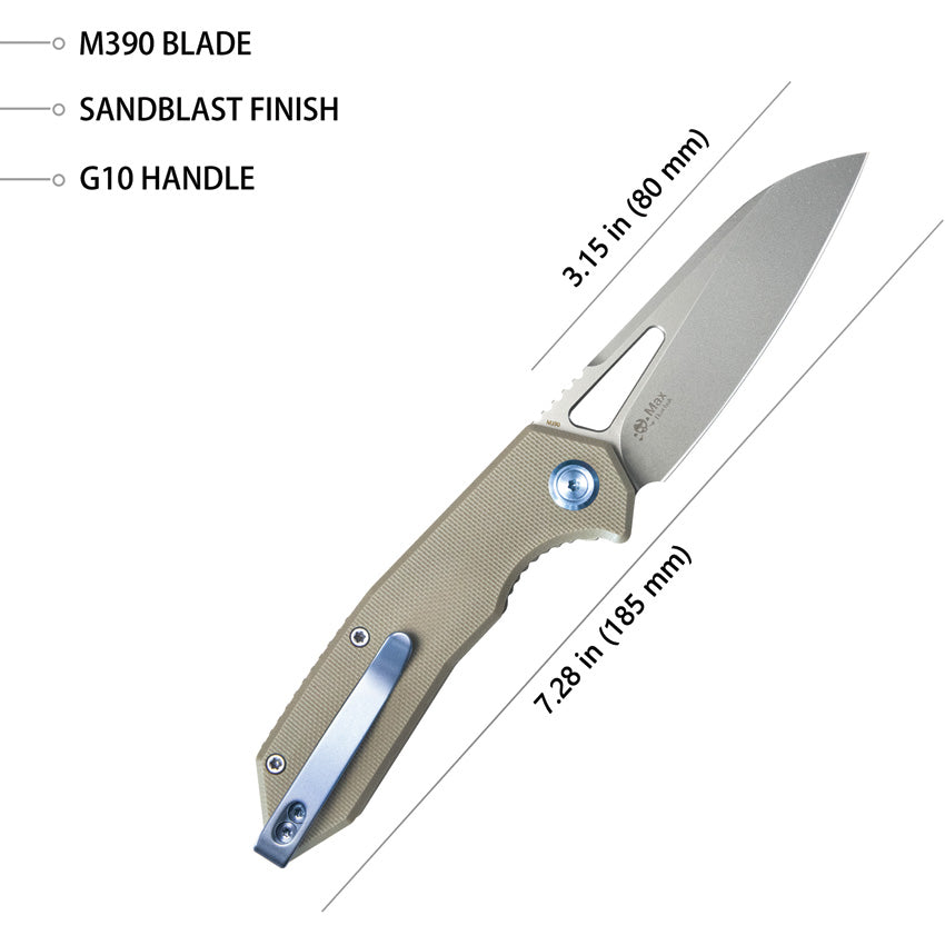 Vagrant Linerlock Tan G10 - KUB291T