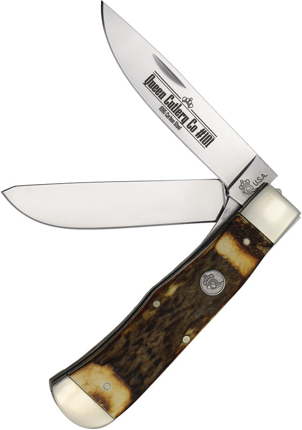 Two Blade Lockback Stag - QGSH206L