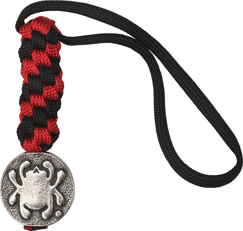 Pewter Flat Bead w/Lanyard - SCBEAD5LY