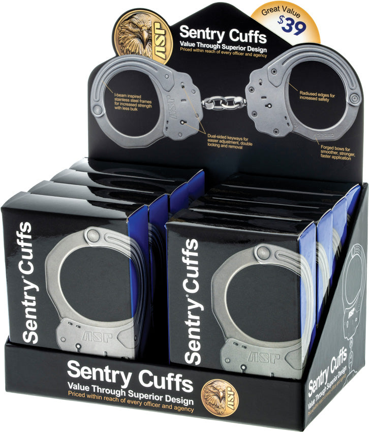 Sentry Handcuff 8pc Display - ASP81934