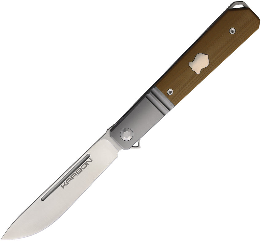 Flatline Framelock Tan G10 - KARB113