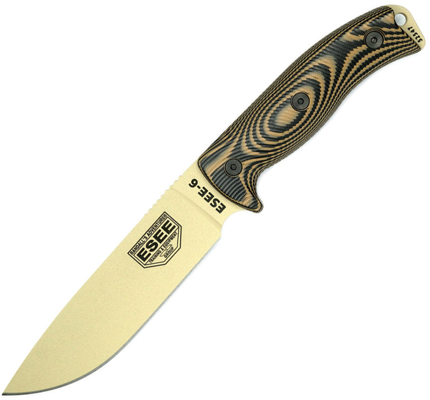 Model 6 Fixed Blade Tan - ES6PDT005