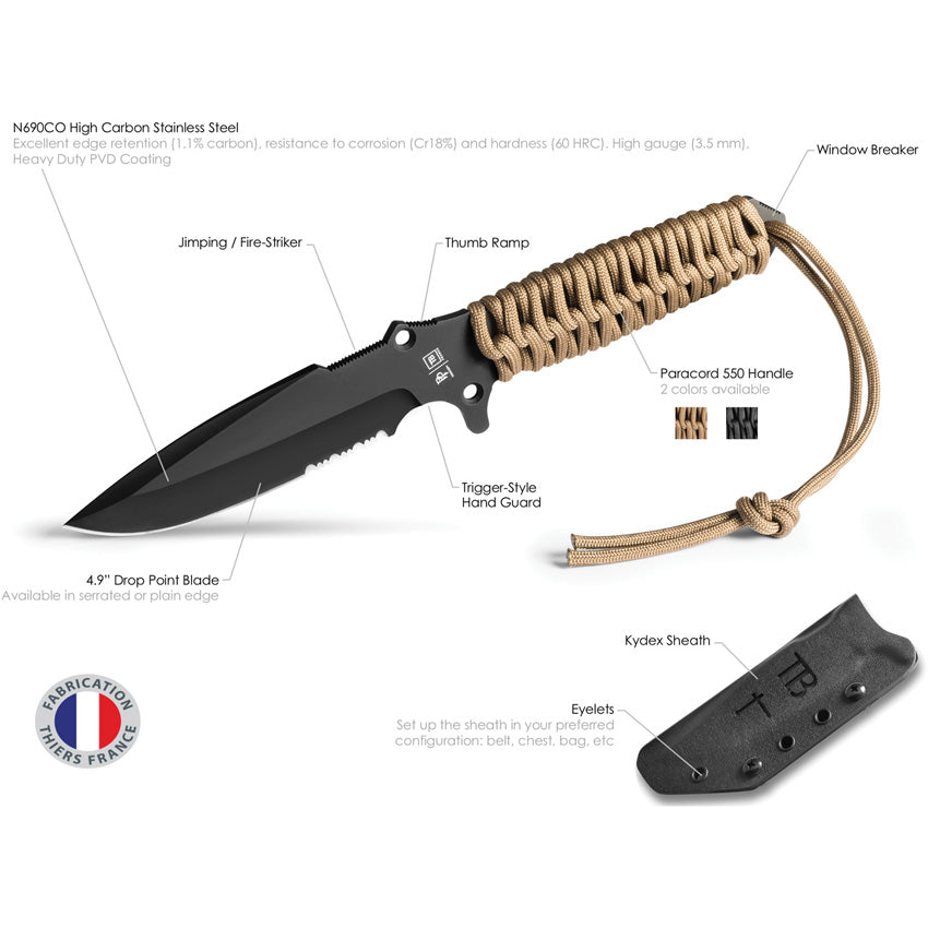 Survival Fixed Blade Coyote - TBO032