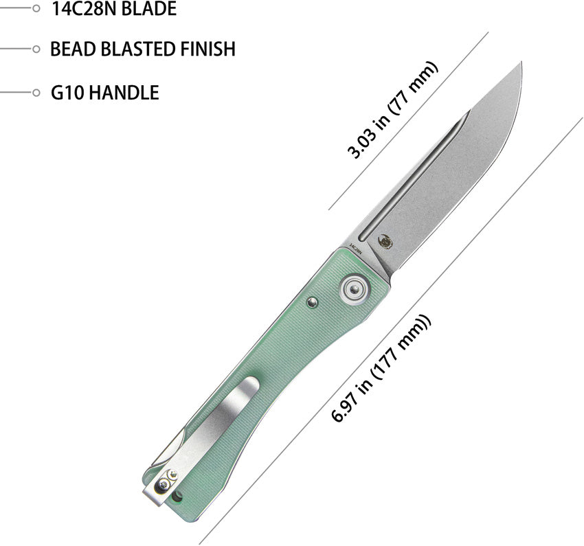 Akino Lockback Jade G10 - KUB2102B