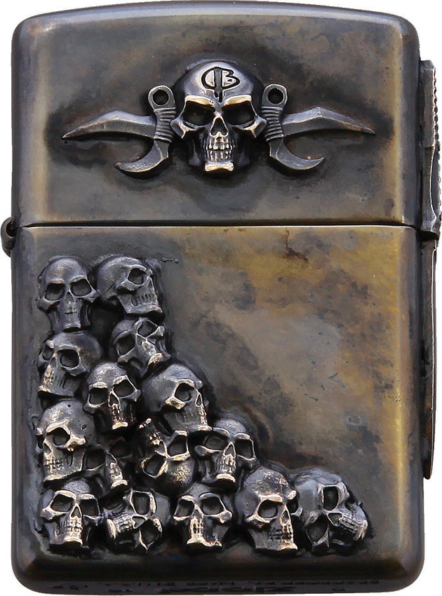 Skulls Zippo Lighter Double - BAS231D