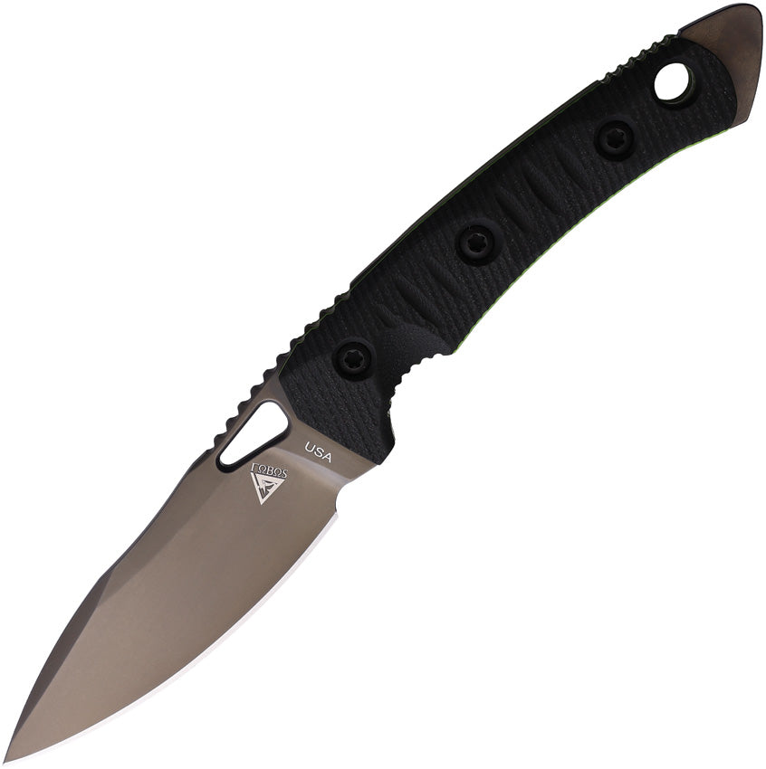 Cacula Fixed Blade Blk/Grn - FOB058