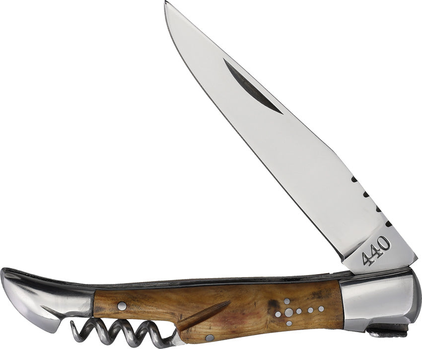 Laguiole Corkscrew Folder Oliv - BALDUB1045