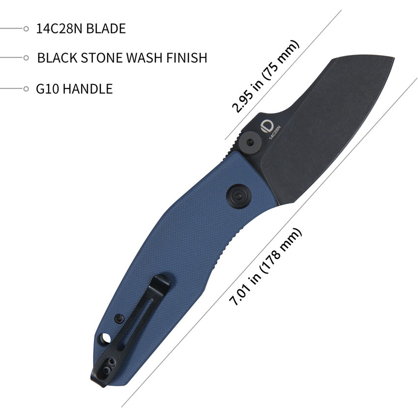 Monsterdog Linerlock Blk Blue - KUB337B
