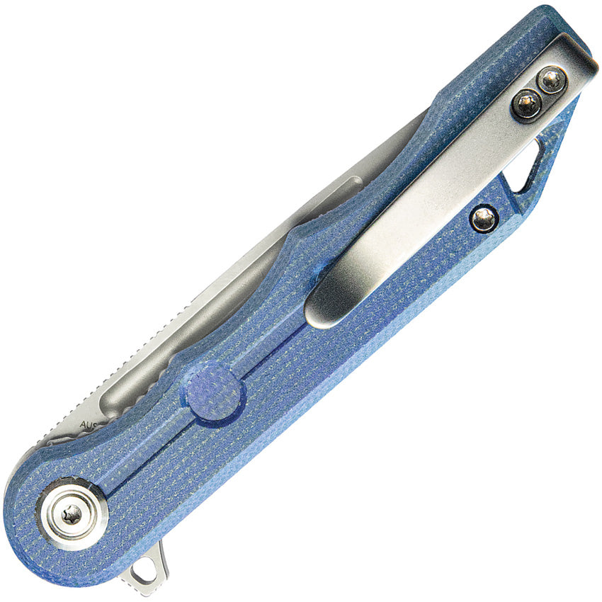 Mizo Linerlock Blue Micarta - KUB312O
