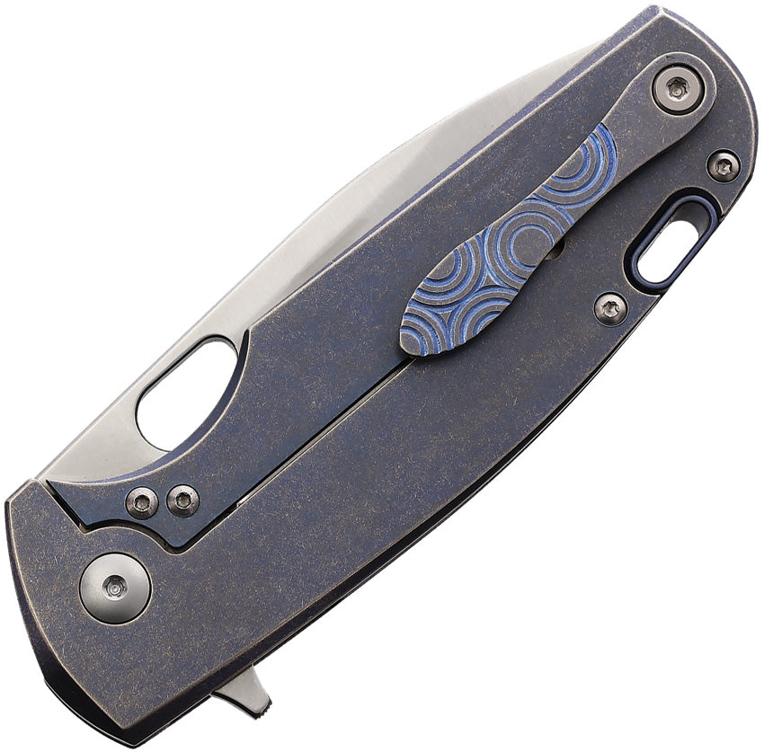 Kyomi Framelock Blue Circles - V5933RBL