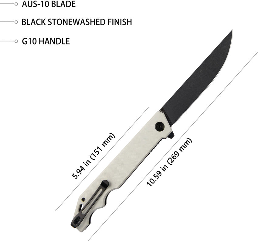 Pylades Linerlock Ivory - KUB253D