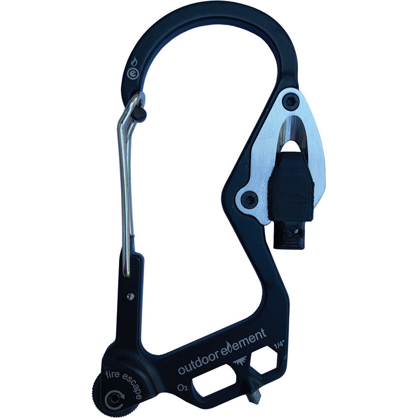 Fire Escape Carabiner Black - ODEFEBK