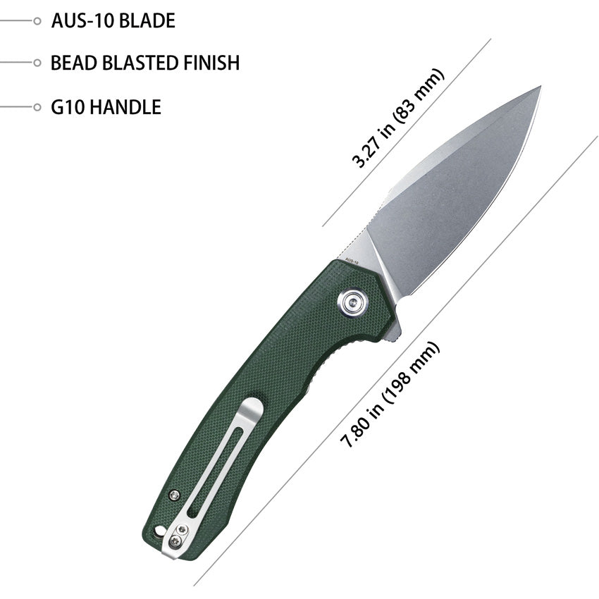 Calyce Linerlock Green - KUB901N