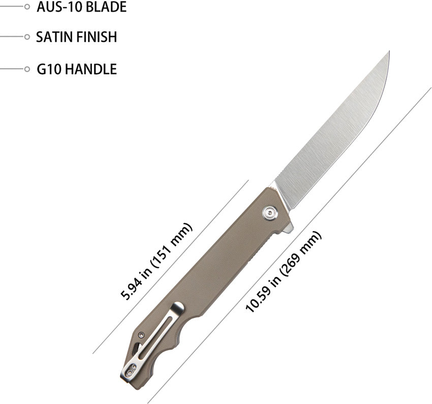 Pylades Linerlock Tan - KUB253E