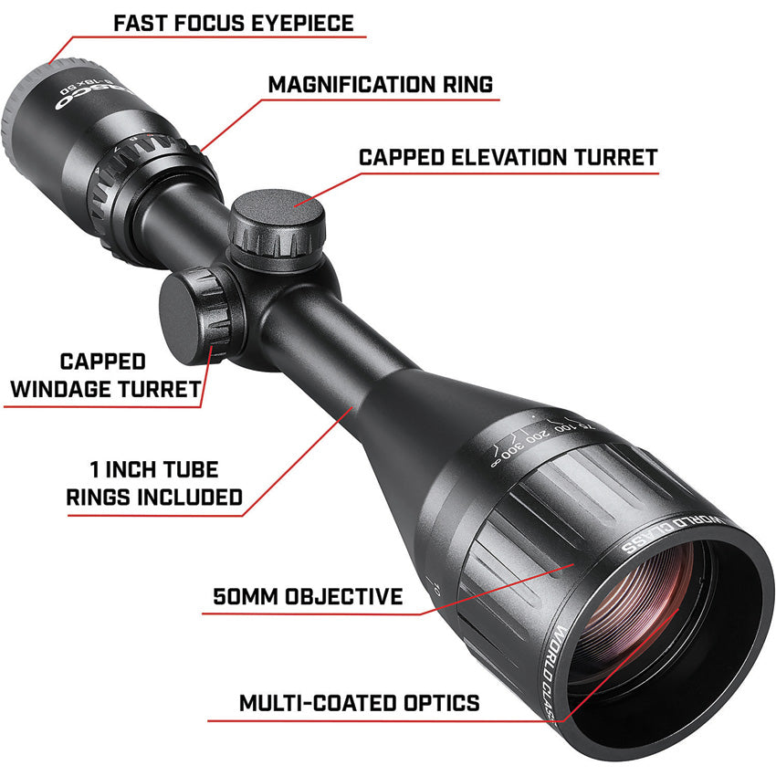 WorldClass 6-18x50mm Scope - TASWC61850