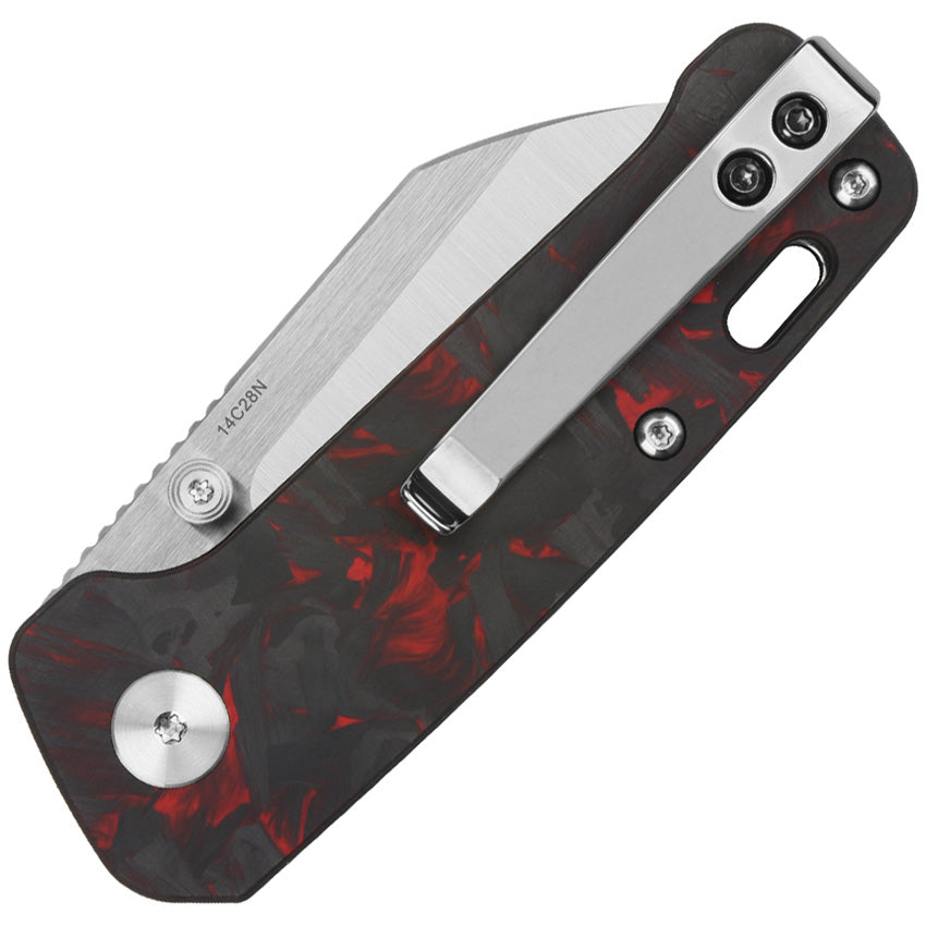 Mini Penguin Linerlock Red CF - QS130XSE1