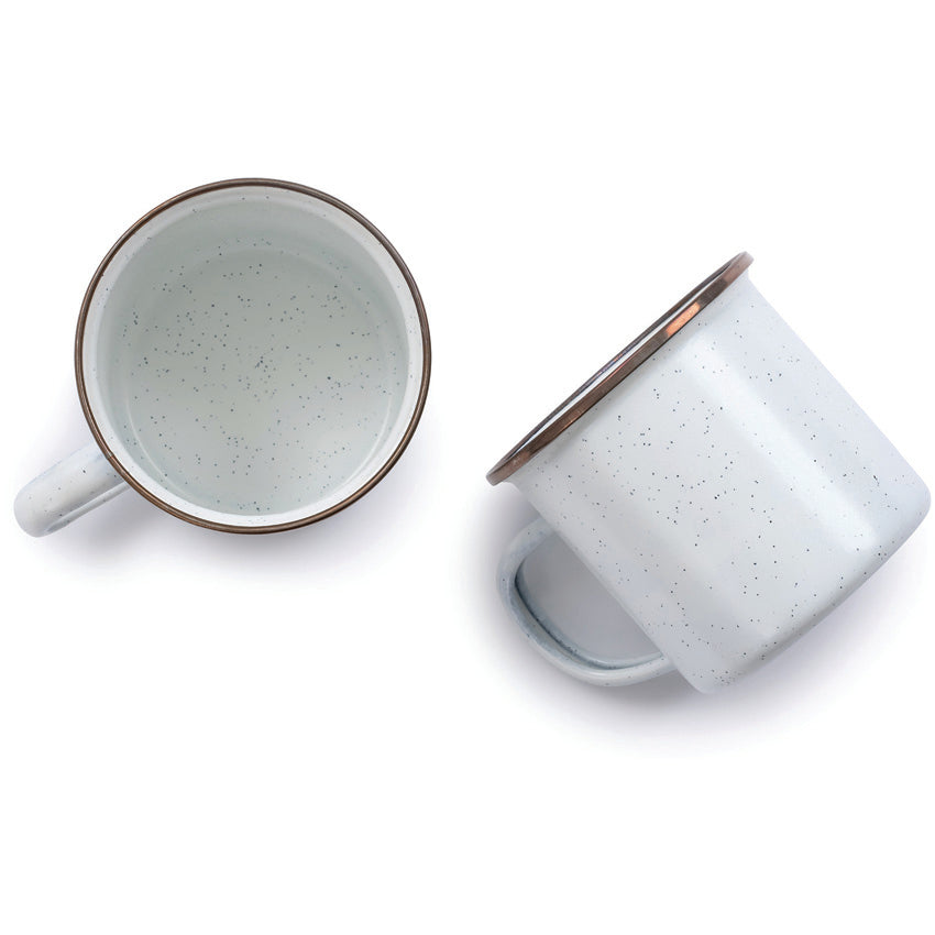 Enamel Cup Set Eggshell - BARE393