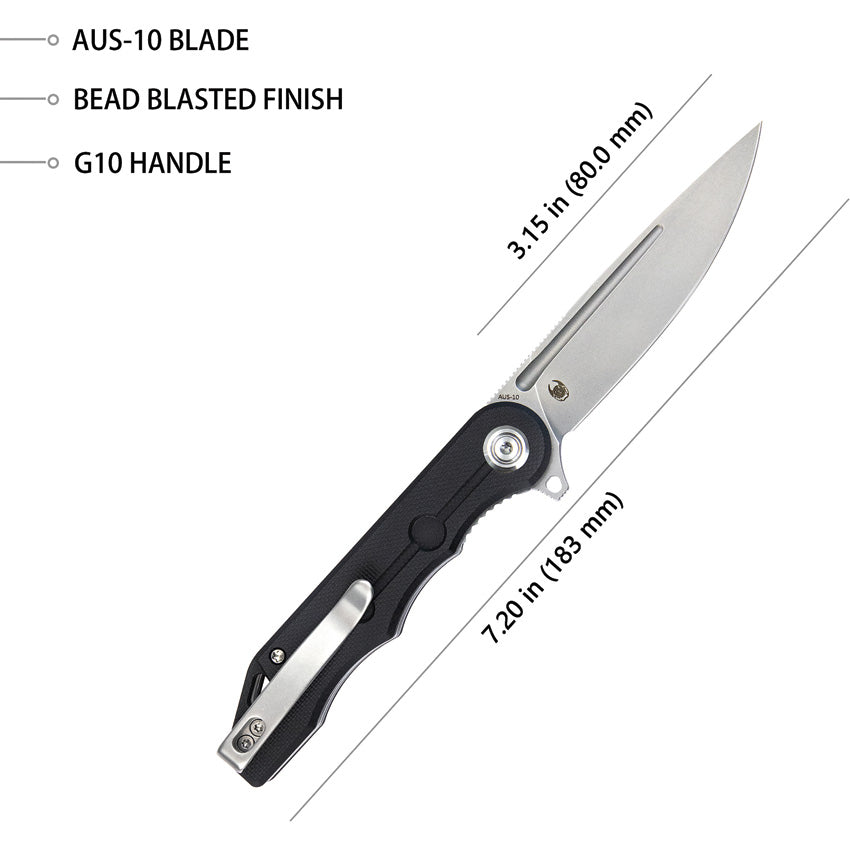 Mizo Linerlock Black - KUB312A