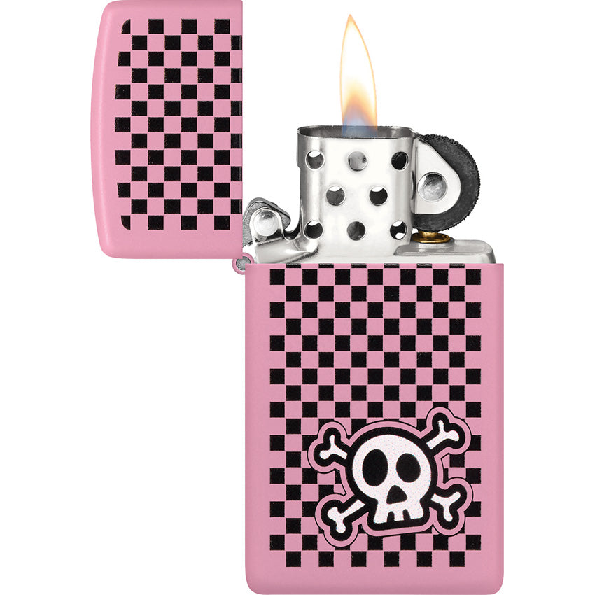 Checkered Skull Lighter - ZO53568