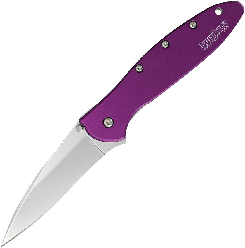 Leek Linerlock A/O Purple - KS1660PUR