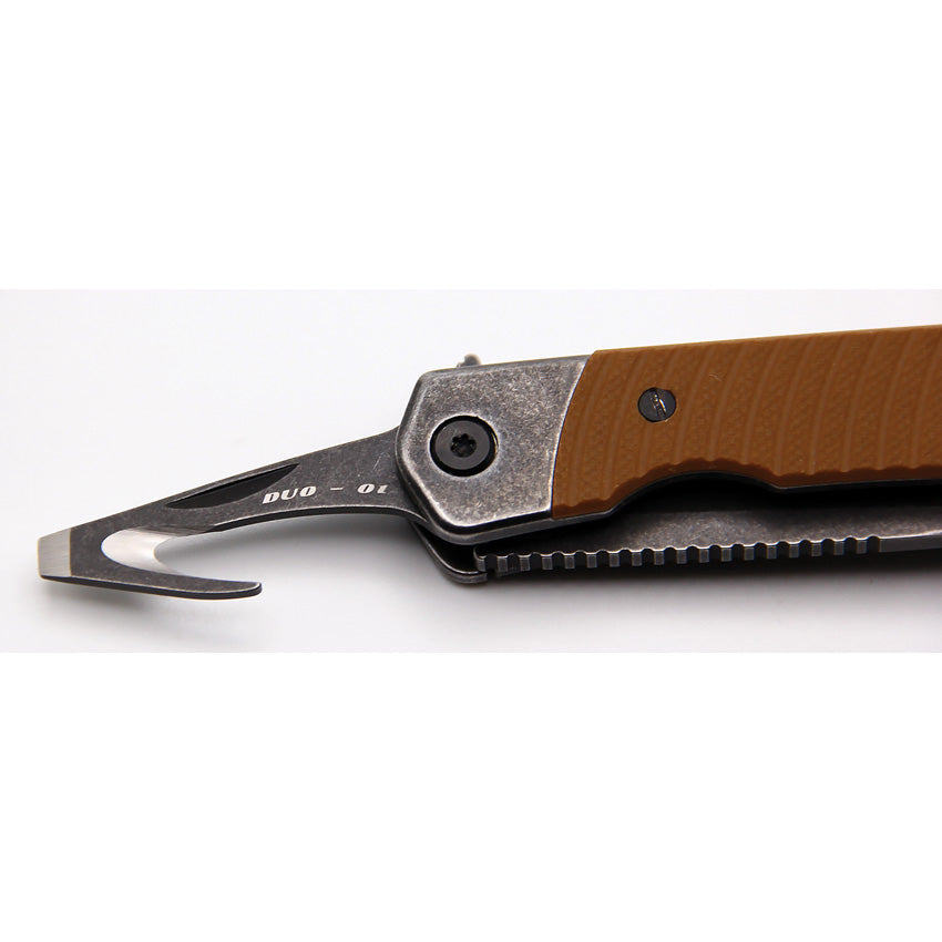 Duo Linerlock Tanto Brown - REVDUOTBRN