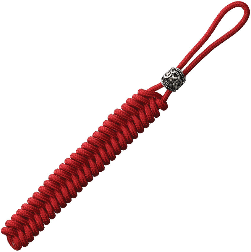 Lanyard With Viking Bead Red - CT1042