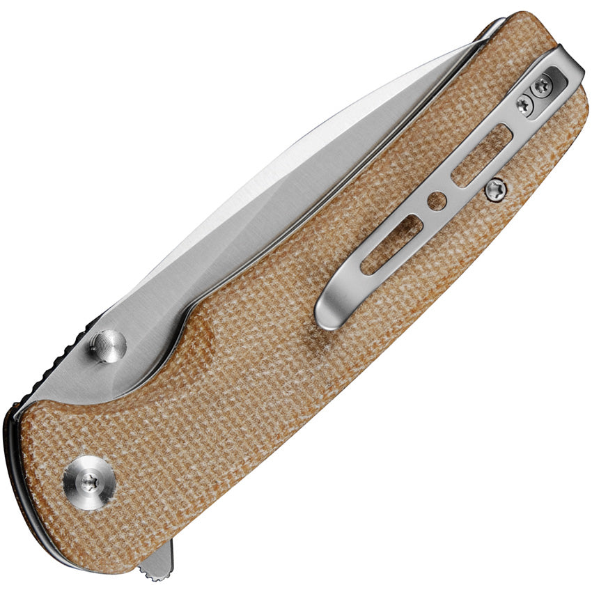 Sachse Button Lock Brn Micarta - S210073