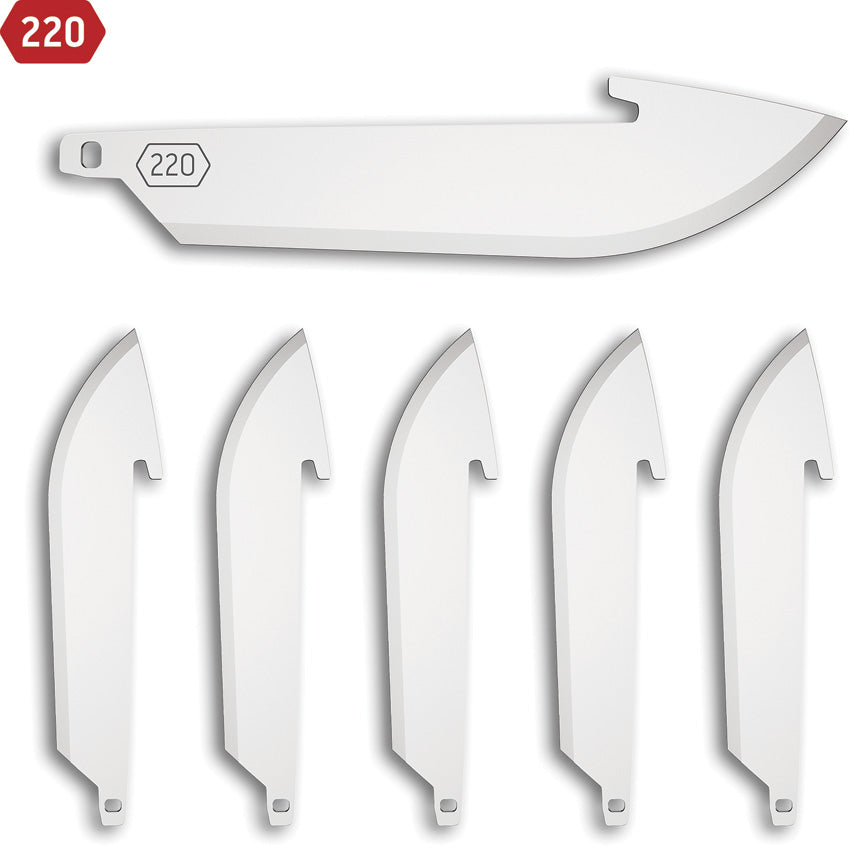 220 Drop Point Blade Pack 6 - OERR226C