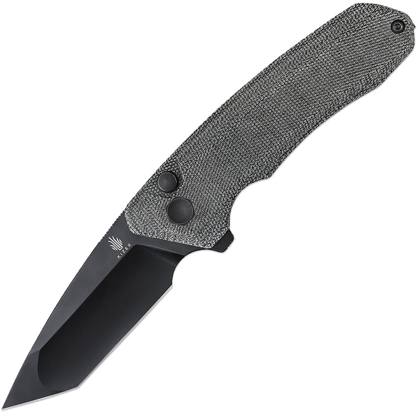 Mad Tanto Button Lock Micarta - KIV4602C1