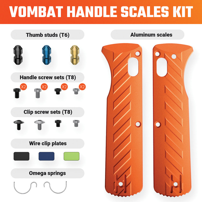 Vombat Handle Scale Kit Org - VOSX0137