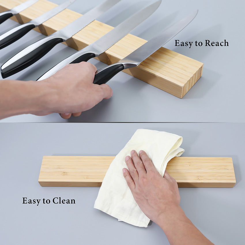 Bamboo Magnetic Knife Rack - KD0399
