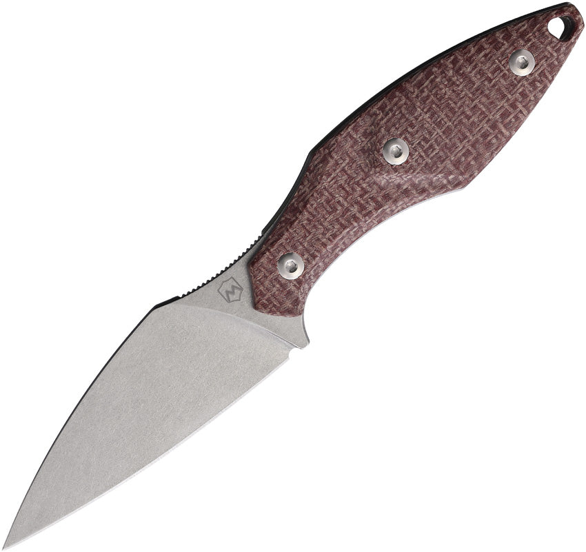 Hawky Fixed Blade Red Burlap - MER9HWKRBFC