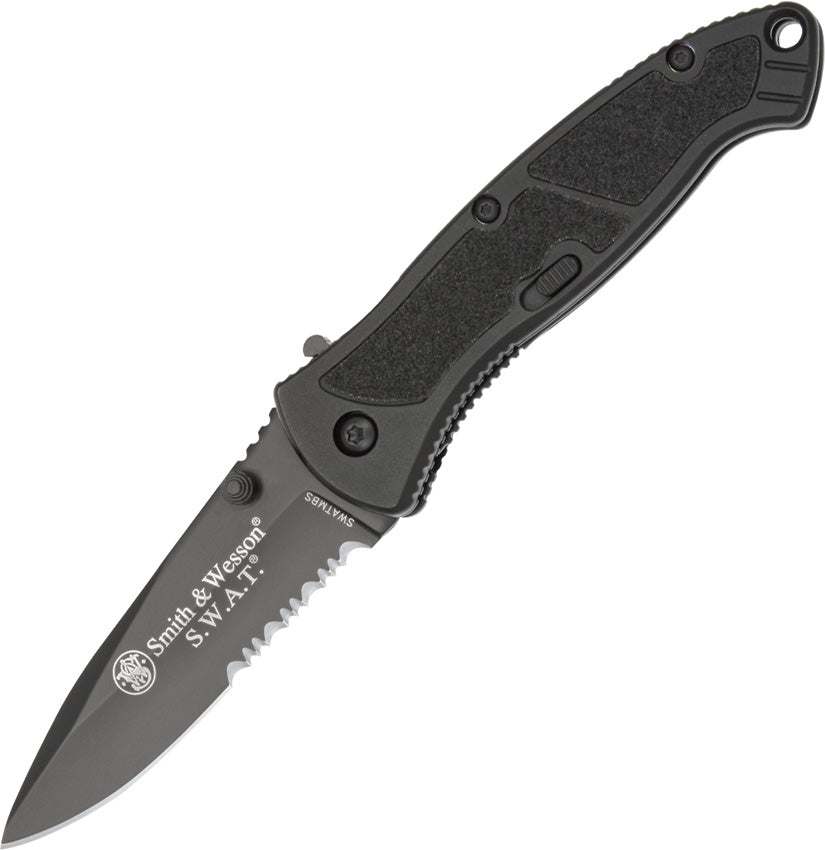Black SWAT Linerlock A/O - SWATMBS