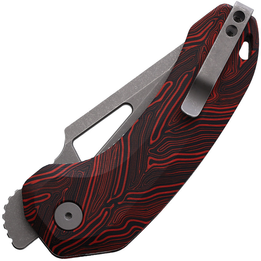 Oni XL Linerlock Blk/Red - DMN014XLBKRD